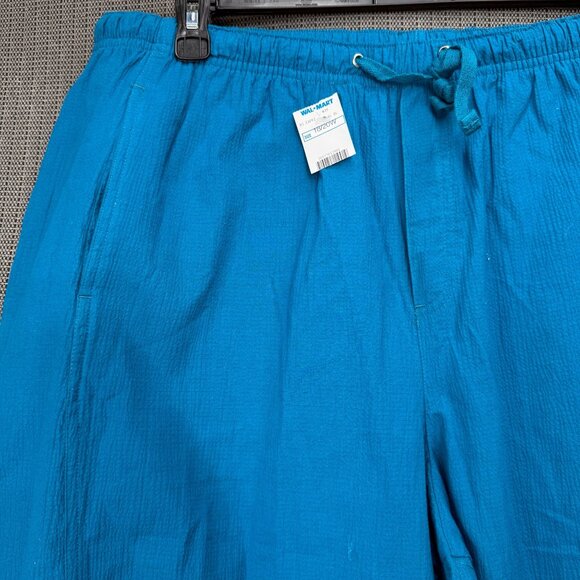White Stag Womens Plus Size 18W/20W Blue Stretch Capri Pants Drawstring Waist - Picture 11 of 11